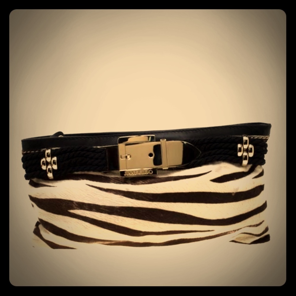 Jimmy Choo zebra clutch
